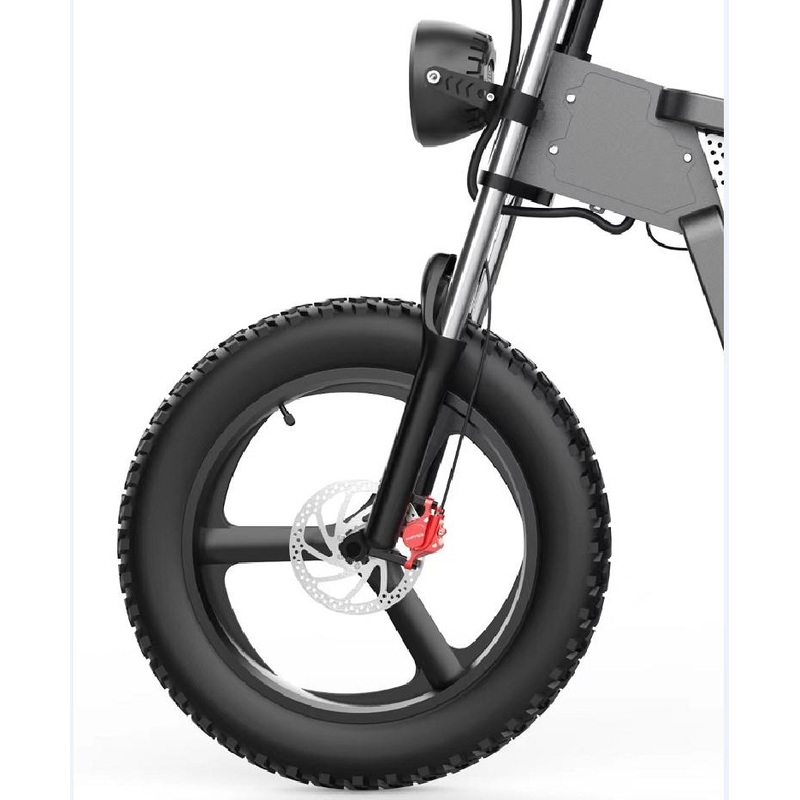 off-Road Adventure Electric Bike: Robust Frame, Front Suspension Ebike Electric-Motorcycle