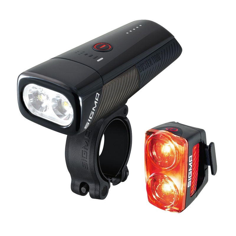 Sigma Buster 1100 & RL 150 Front & Rear Bike Light Set