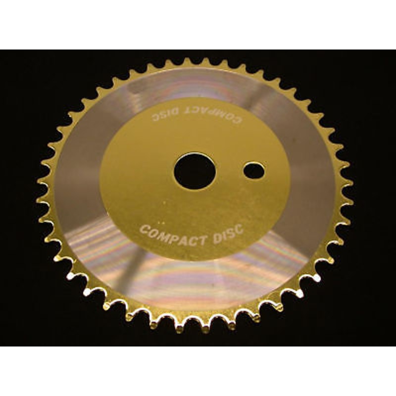 44 TOOTH BMX SPROCKET CD TORQUE CONVERTER TYPE ONE PIECE CRANK GOLD C1334G