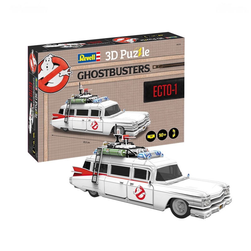 Revell Ghostbusters ECTO-1 Cadillac Miller-Meteor Sentinel 3D Puzzle 00222