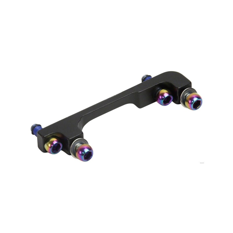 SRAM 40P Post Bracket Disc Brake Adapter (w/ Rainbow Bolts) (200 Front/180 Rear)