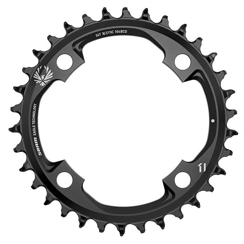 SRAM X-Sync 2 Eagle Chainring – 34 Tooth 104mm BCD 12-Speed Black