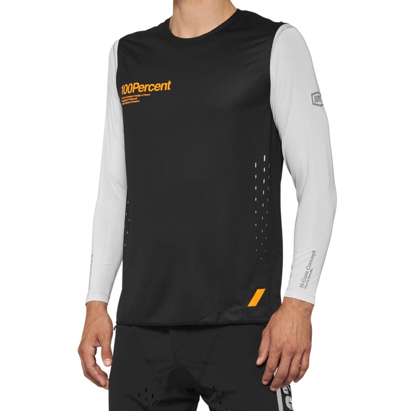 100% R-Core Concept Black Medium Men’s Long Sleeve Cycling Jersey