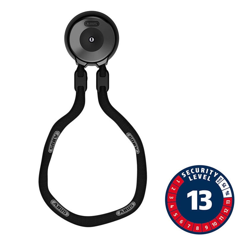 Abus 9KS/110 Wall Anchor + Chain – 3.7’/110cm 9mm Links