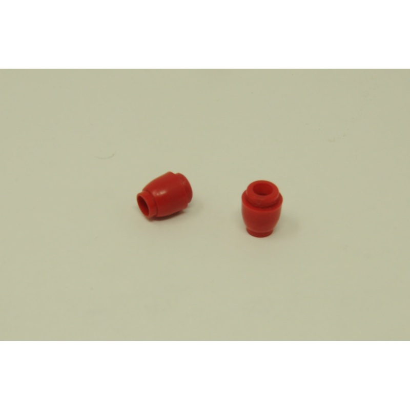 Pair DIA COMPE Type Red Plastic Brake Lever Cable Outer Stop Reducer Ferrules Rare