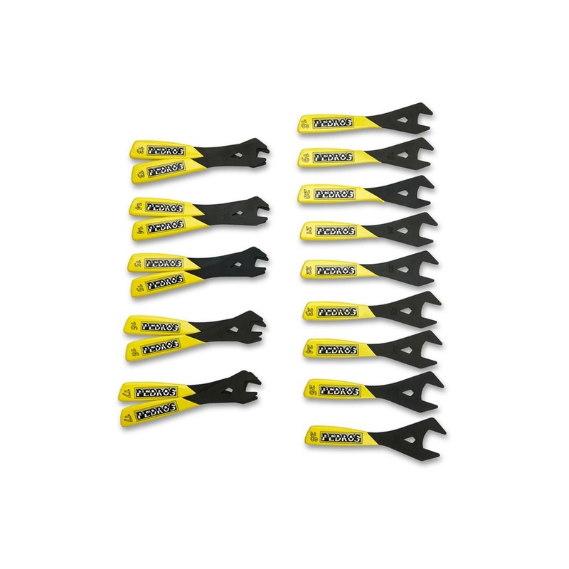 Pedro’s 19 Piece Cone Spanner Set Bike Wheel Tool