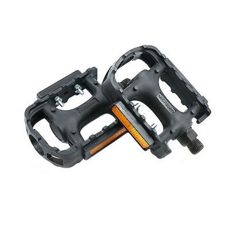 REPLACEMENT PEDALS 9-16RESIN+REFLECTORS MTB-FIXIE MOST BIKES LOW PRICE