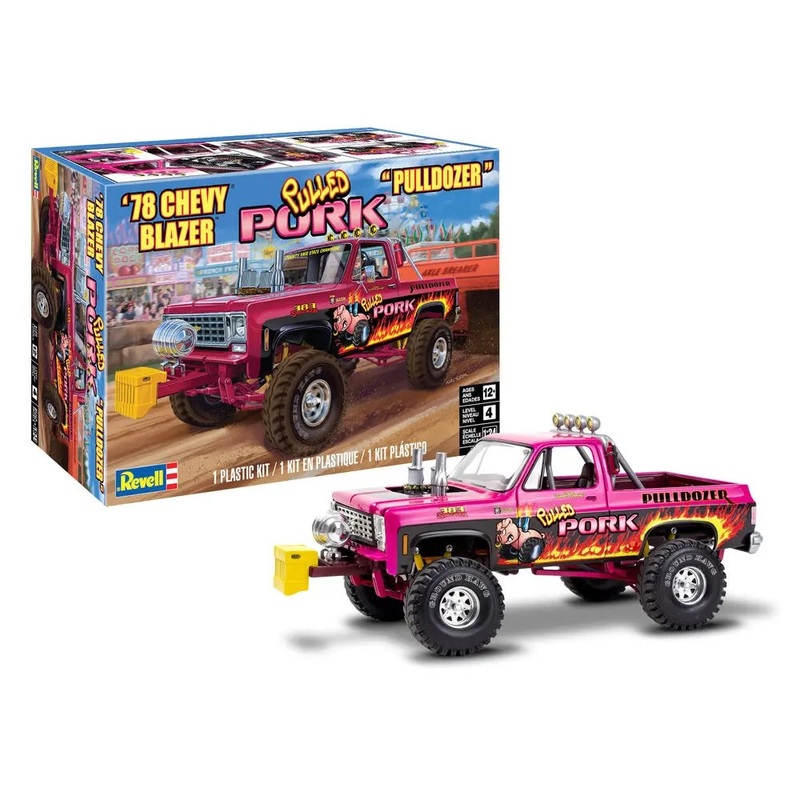 Revell 1978 Chevy Blazer Pulldozer Car Model Kit 1:24