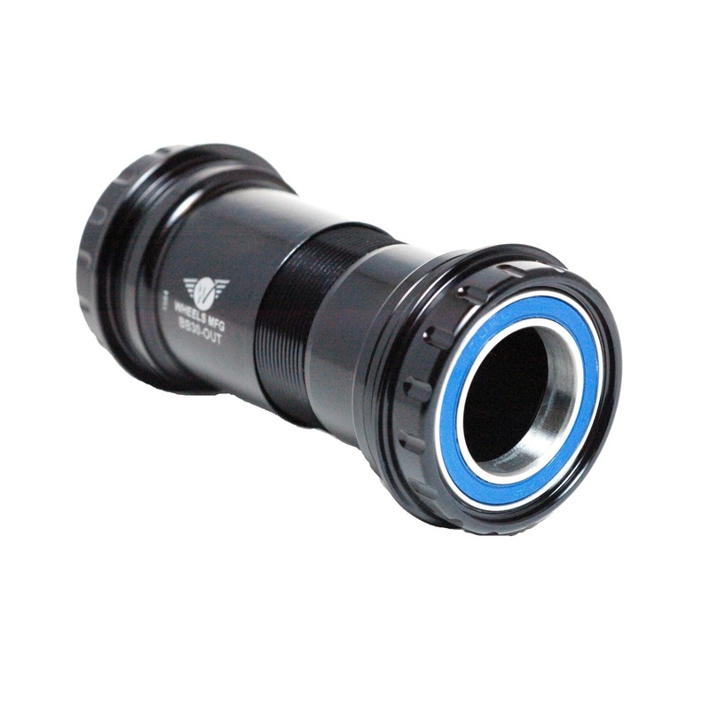 Wheels Manufacturing BB30 to Shimano Bottom Bracket ABEC-3 Bearings BLK Cups