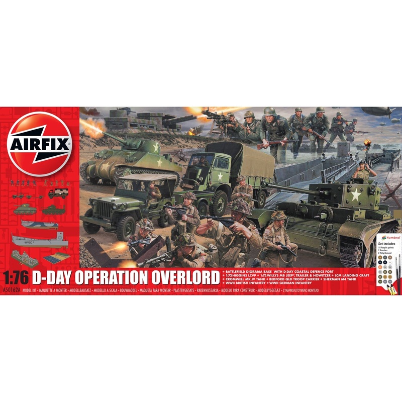Airfix D-Day Operation Overlord Gift Set 1:76 Scale Infantry Model Kit