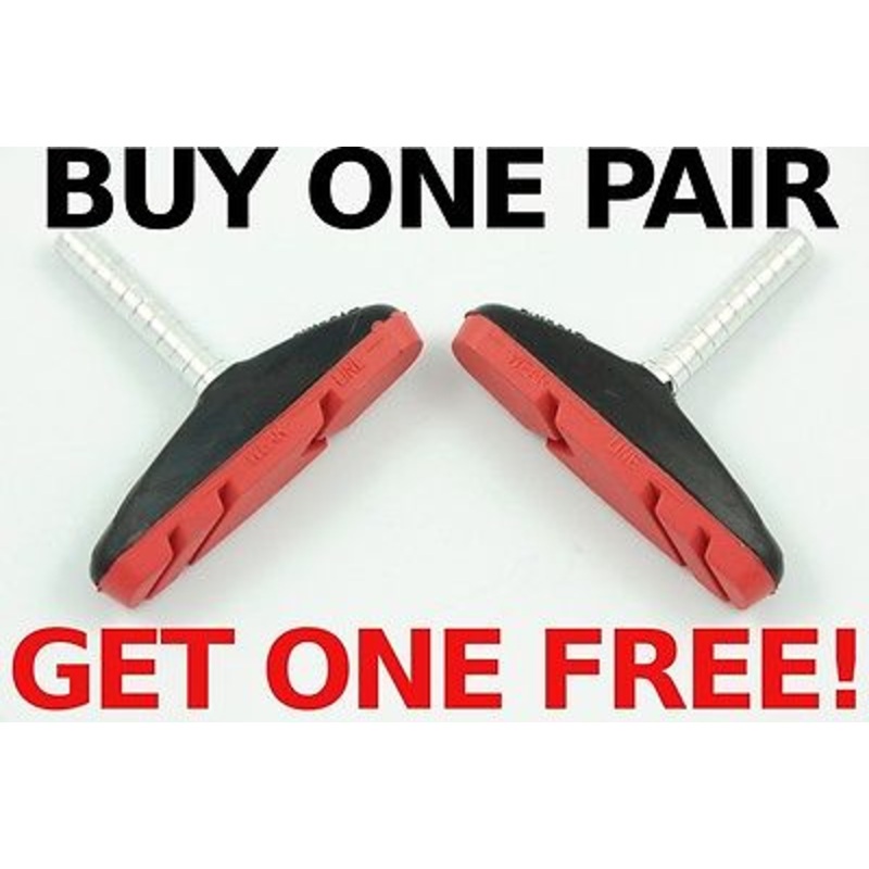 CLARKS CANTILEVER PADS RED POST-TYPE ALL WEATHER BKT110RX 60mm PAD