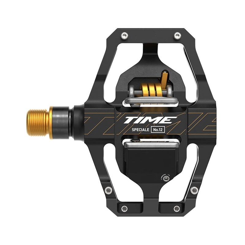 Time Speciale 12 Pedals – Dual Sided Clipless Platform Aluminum 9/16 BLK/Gold Large B1