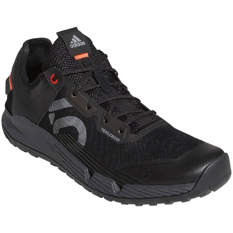 Five Ten Trailcross LT Flat Shoes – Mens Core BLK / Gray Two / Solar Red 10