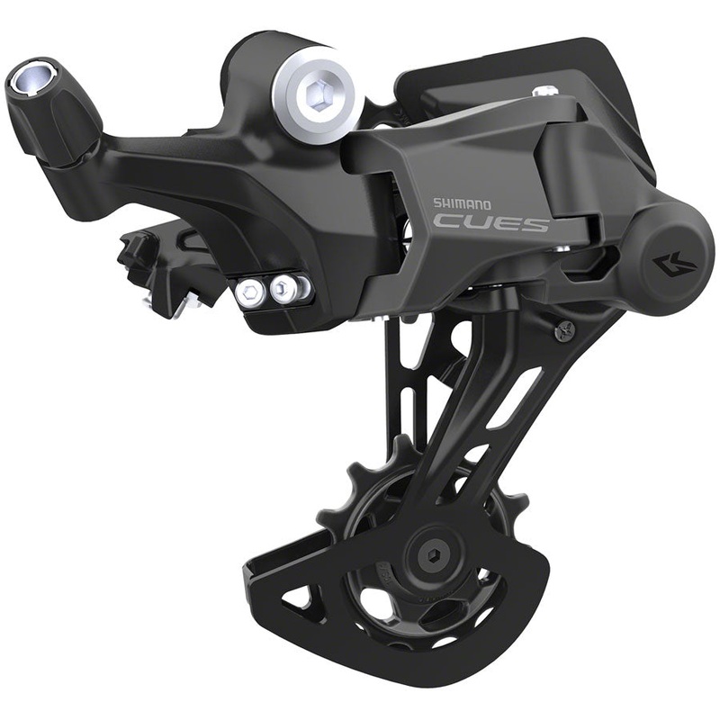 Shimano CUES RD-U4000-GS Rear Derailleur – 9-Speed Shadow Design Direct Attach Medium Cage BLK