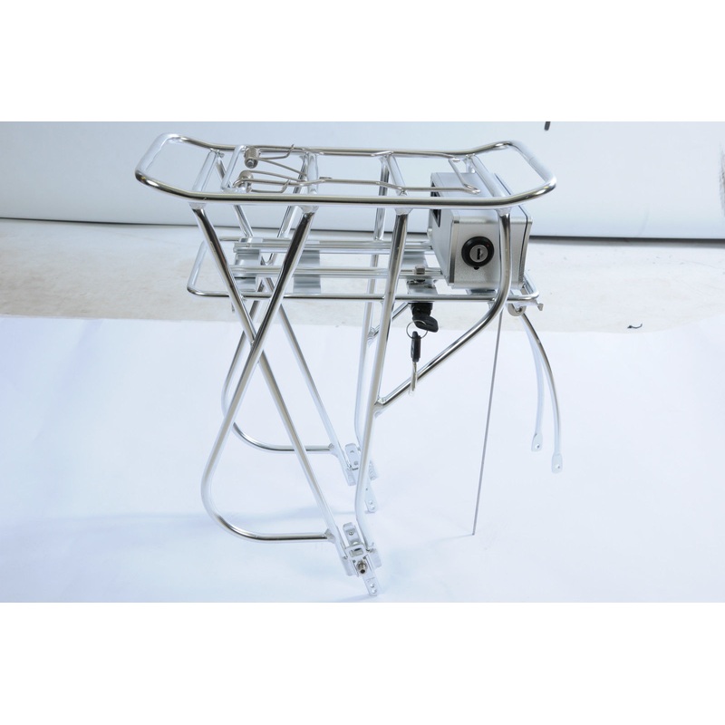 DOUBLE DECK EBIKE 36V LITHIUM ALLOY BATTERY CARRIER SPRUNG RACK+CONTROL BOX NEW