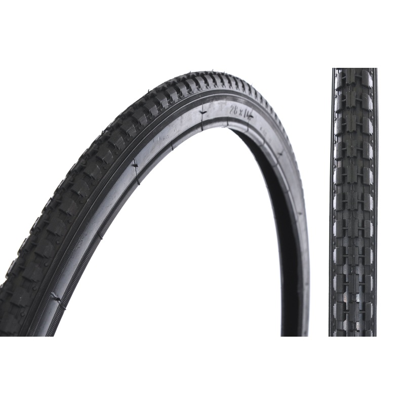 PAIR 28 x 1 1-2 (40-635) TYRES WITH HEAVY ROADSTER TREAD FOR VINTAGE BIKES T282