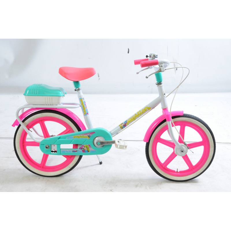 PAPILLON GIRLS 16 WHEEL ITALIAN MADE BICYCLE+ REAR BOX G13401 WHITE