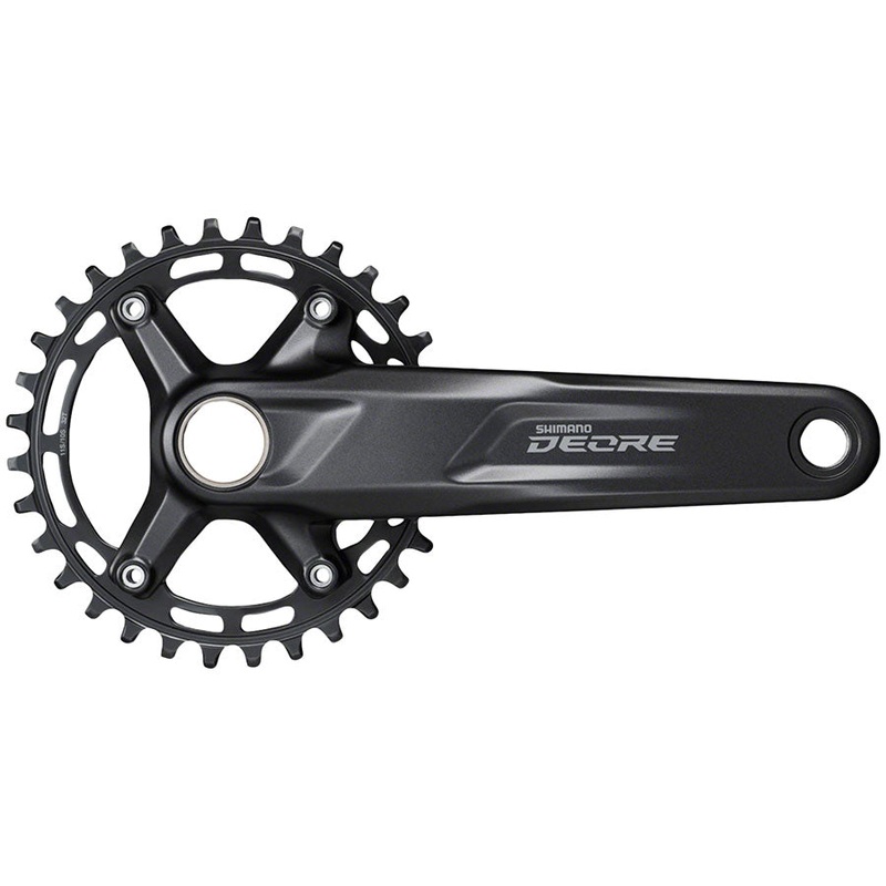 Shimano Deore FC-M5100-1 Crankset – 175mm 10/11-Speed 32t 96 BCD Hollowtech II Spindle Interface BLK