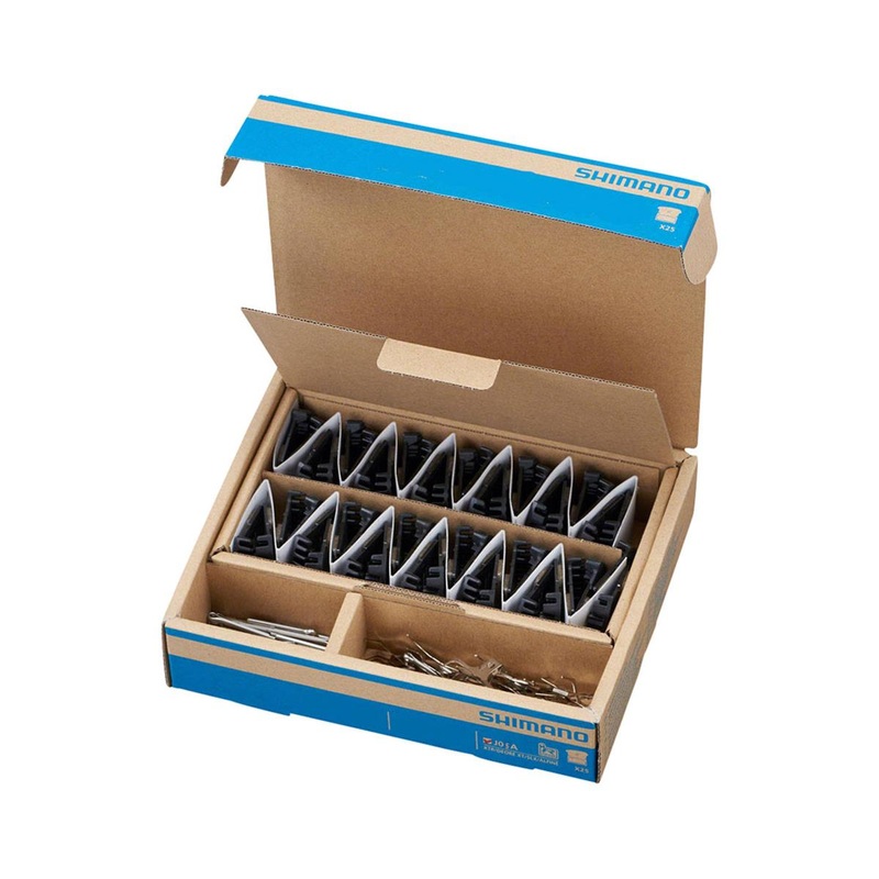 Shimano J05A-RF Disc Brake Pad & Spring Bulk Pack (Resin Compound) (Finned Aluminum Back Plate) (Box/25 Pair)