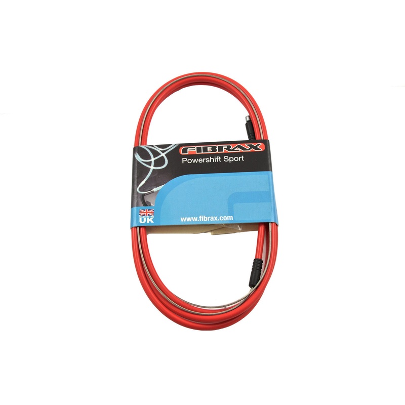 FIBRAX POWERSHIFT GEAR CABLE RED OUTER WITH STAINLESS INNER GEAR CABLE 1.4METRE