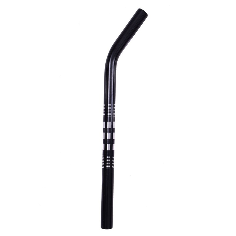 OLD SCHOOL BMX 22.2mm ALLOY FLUTED LAYBACK SEAT POST 16 SADDLE STEM BLACK