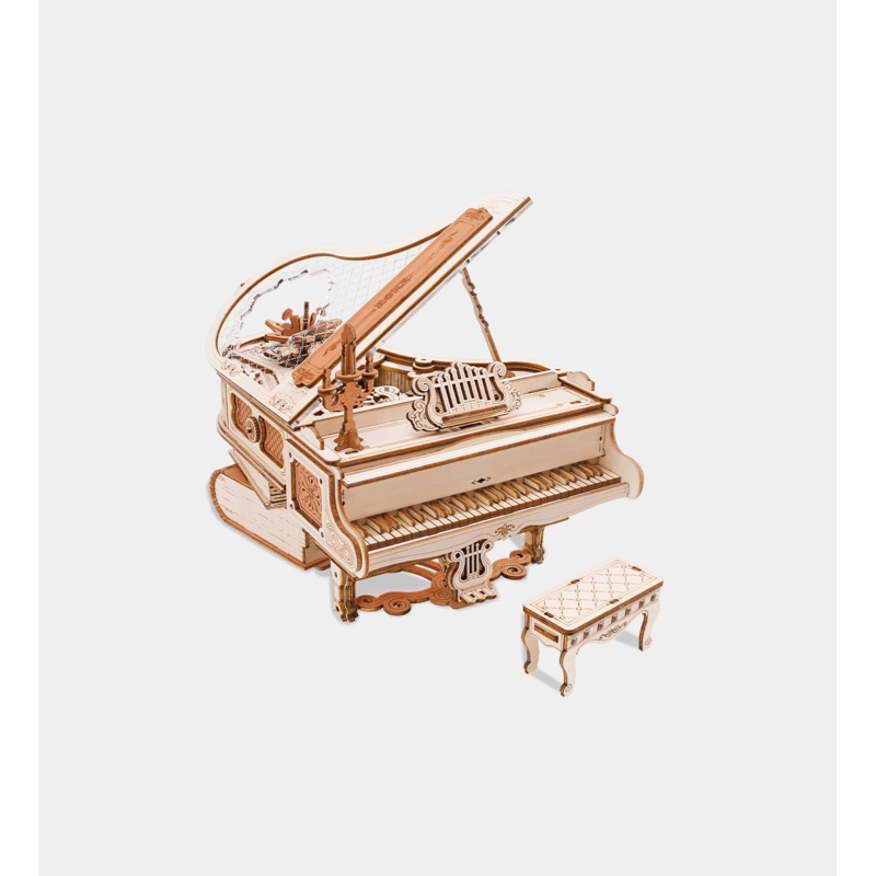 ROKR Magic Piano Mechanical Music Box 3D Wooden Puzzle AMK81