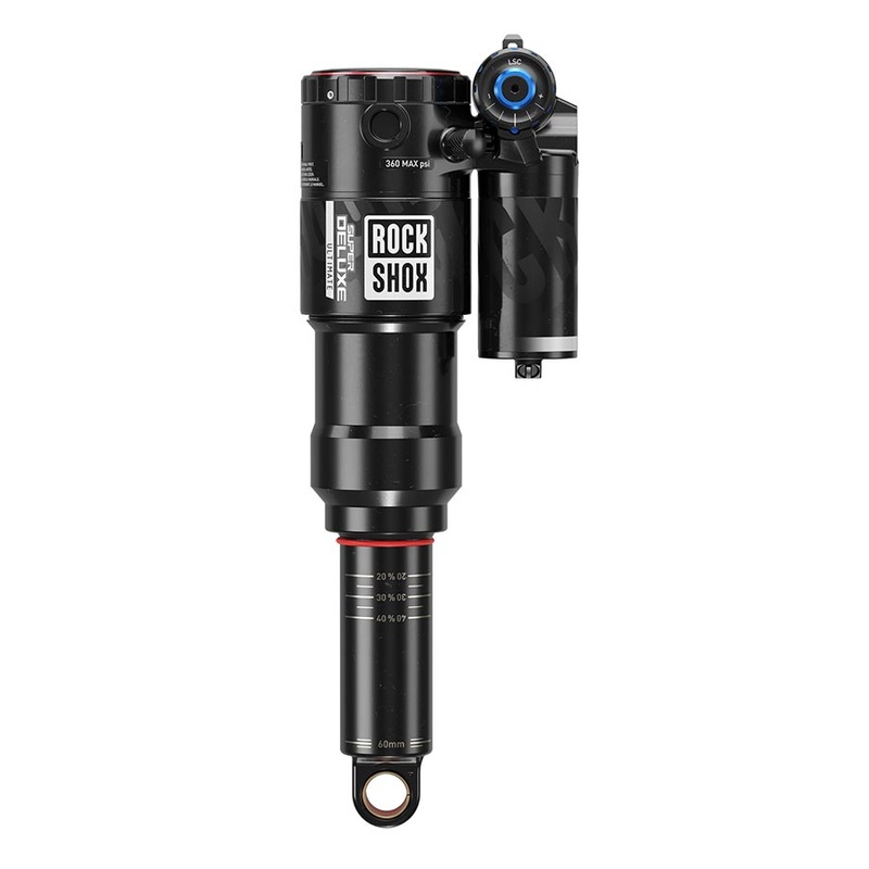 RockShox Super Deluxe Ultimate RC2T Rear Shock – 205 x 60 mm Linear Air 0 Neg/2 Pos Token Reb 55 / Comp 30 L/O4 Standard Trunnion C2