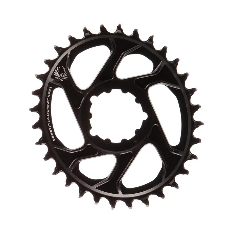 SRAM X-Sync 2 Eagle Direct Mount Oval Chainring – 32 Tooth 3mm Boost Offset 12-Speed BLK