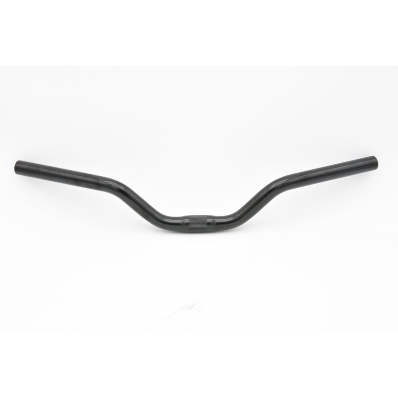 Junior Or About Town Narrow Alloy Handlebars 530mm 60mm rise Black 25.4mm Centre