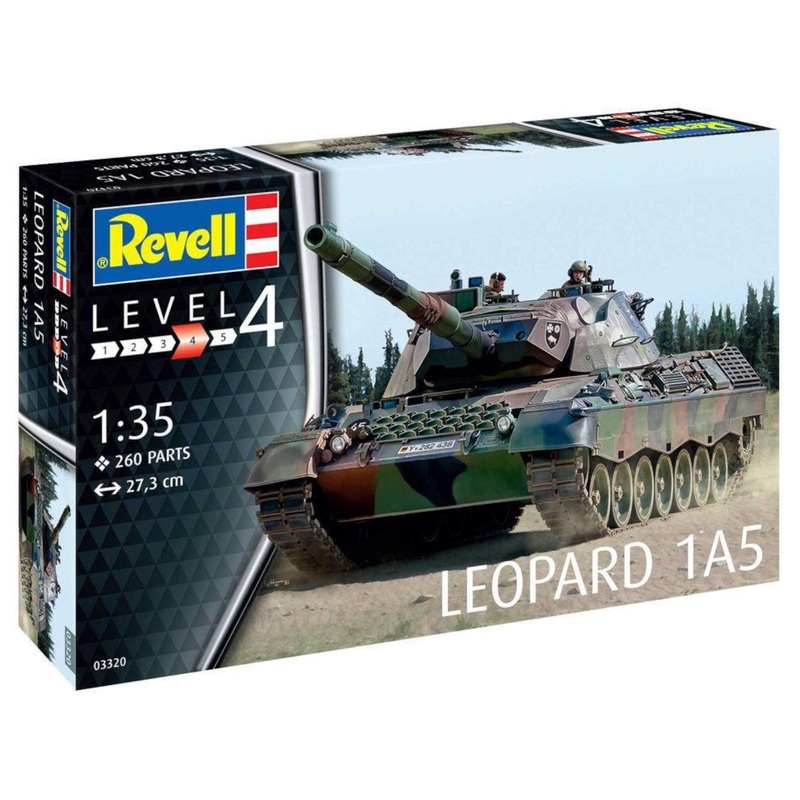 Revell Leopard 1A5 1:35 Tank Model Kit German Military Weapon 03320