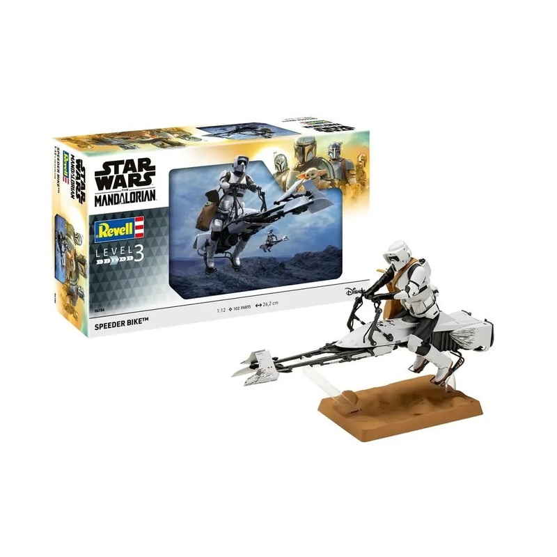 Revell Speeder Bike: The Mandalorian – Star Wars Spacecraft Model Kit 1:12