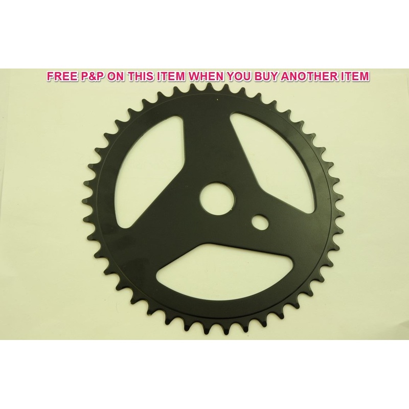 44 TEETH CHAIN RING CHAINWHEEL MATT BLACK 3-32 SUITS CRUISER OR BMX BIKES