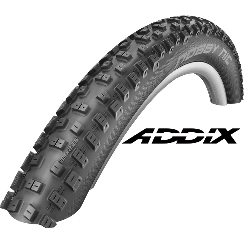 27.5 Bike Tyre Clincher Schwalbe Nobby Nic Addix Wire 27.5×2.25 Black