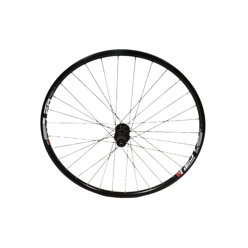 26 559 – 19 CENTRE LOCK DISC REAR WHEEL SHIMANO FH-TX505 8/9/10 SPEED BLACK RIM