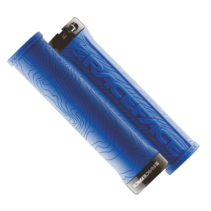 Race Face Half Nelson Blue Bike Handlebar Grips Lock-On