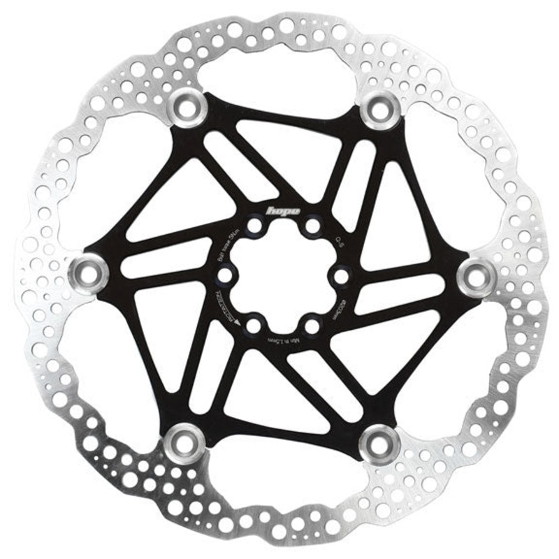 Hope Floating Disc Brake Rotor – 180mm 6-Bolt Black