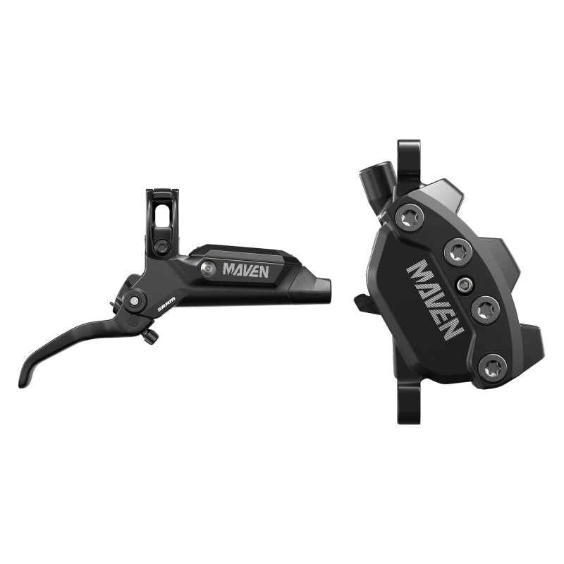 SRAM Maven Base Disc Brake Lever – Front 950mm Hose Post Mount 4-Piston Aluminum Lever SS Hardware Diffusion BLK A1