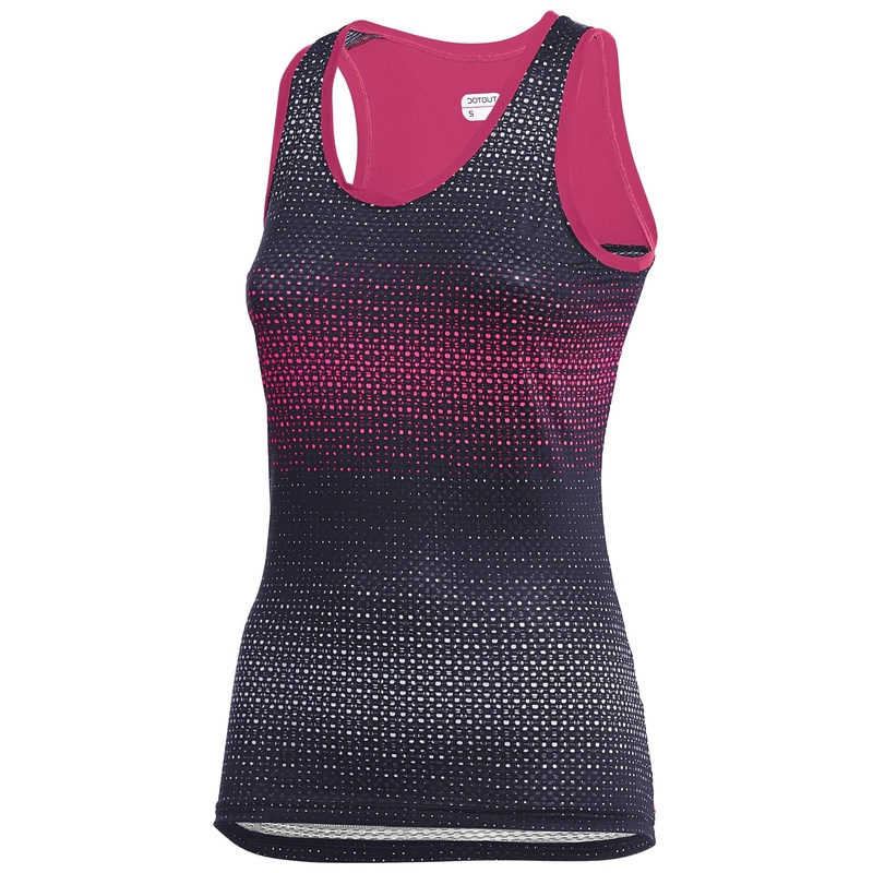 Top donna Dotout Rainbow – Blu fucsia