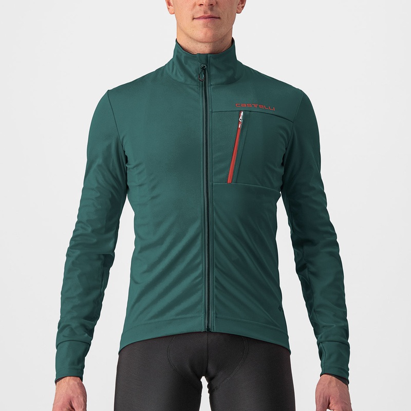 Giacca Castelli Go – Verde arancio