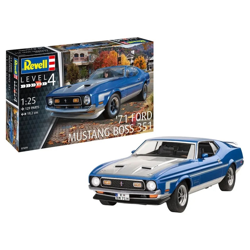 Revell ’71 Ford Mustang Boss 351 Car Model Kit 1:25
