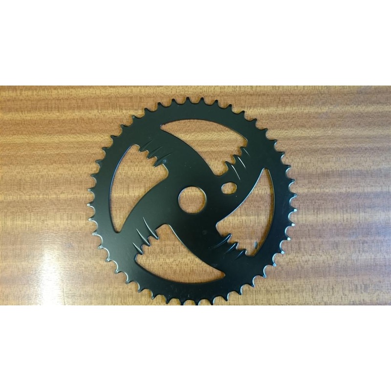 44 TEETH OLD SCHOOL BMX CHAIN RING CHAINWHEEL BLACK VERY SMART