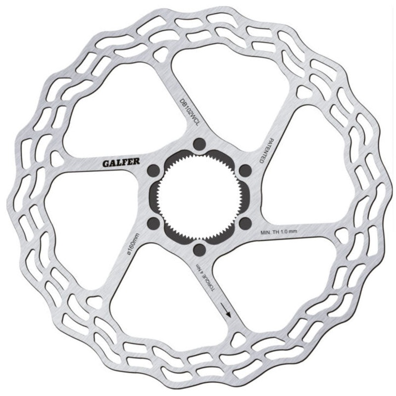 Galfer Road Disc Brake Rotor – 160mm Centerlock 1.8mm