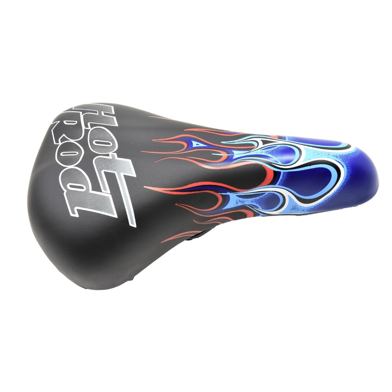 Raleigh Hot Rod Bike Saddle Seat Blue Flame Design Suit 18 – 24 Wheel Bikes