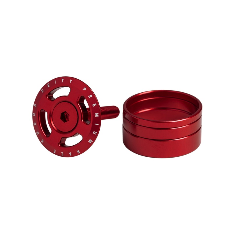 Tappo serie sterzo Deity Crosshair – Rosso