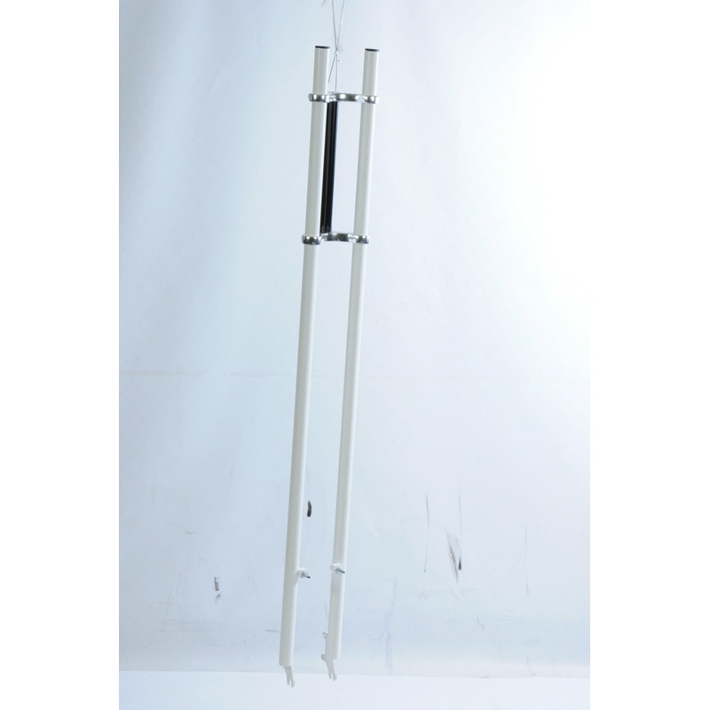 HUGE 55 LONG TRIPLE CLAMP LOWRIDER DRAGSTER DIY FORKS 1 1-8 DISC-V-BRAKE WHITE