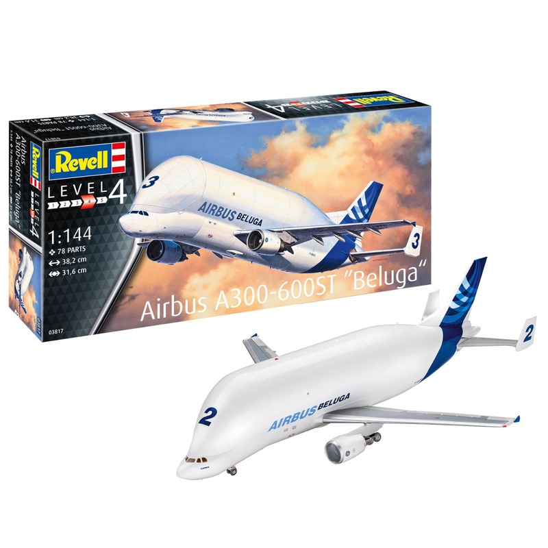 Revell Airbus A300-600ST Beluga Plane Model Kit 1:144
