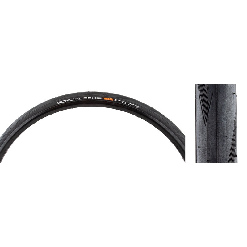 Schwalbe Pro One Tire – 700 x 25 Clincher Folding BLK Evolution Line Addix Race