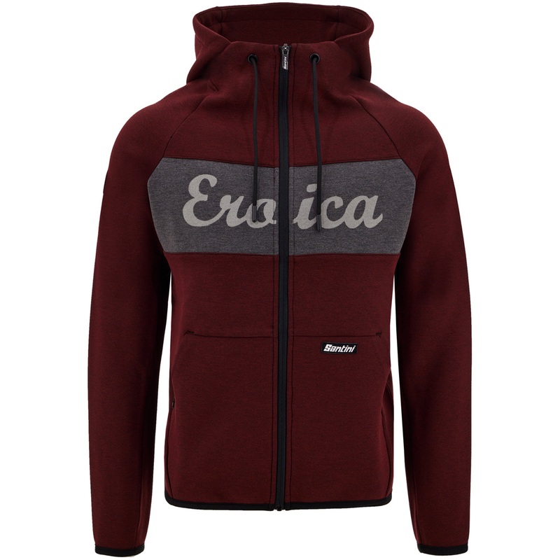 Felpa con cappuccio Eroica – Bordeaux