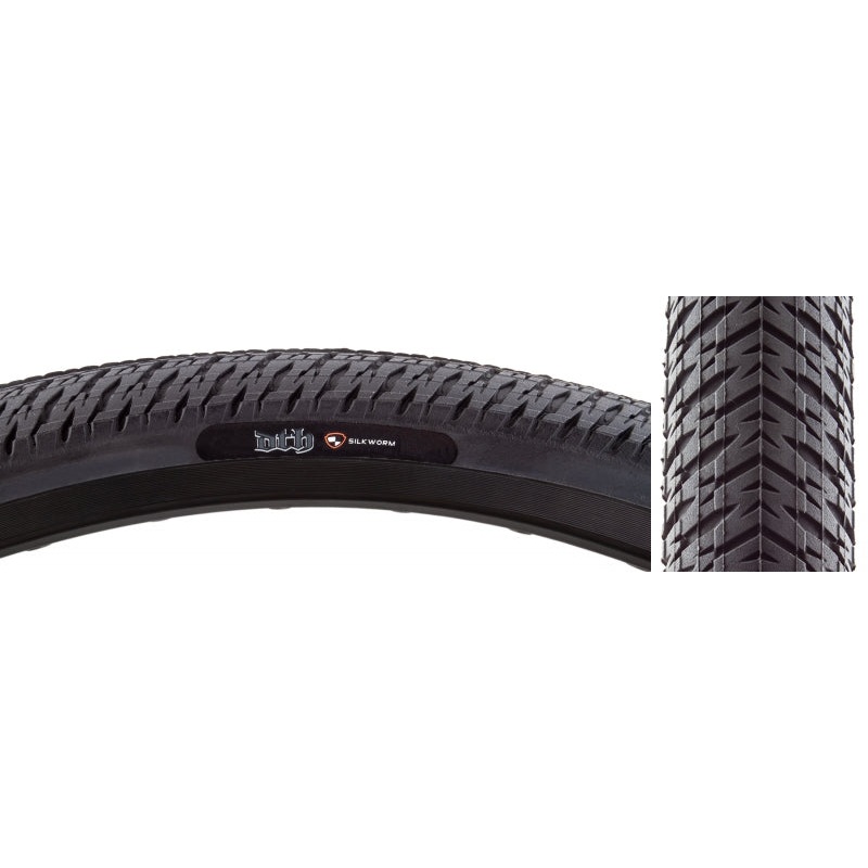 Maxxis DTH Tire – 20 x 1 3/8 Clincher Wire Black Dual Silkworm