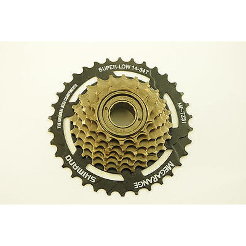 RIDE YOUR BIKE UP HILL EASILY SHIMANO TZ31 MEGA RANGE 7 SPEED 14-34 FREEWHEEL